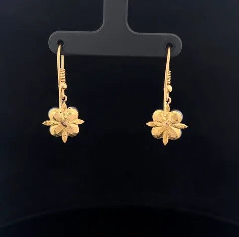 Gold earrings