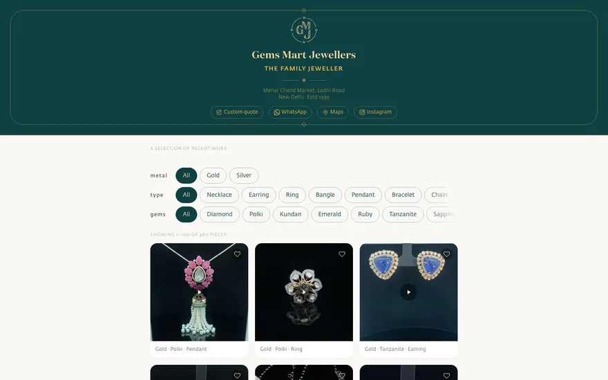 gmjindia.com storefront